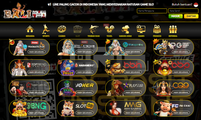 Agen Slot Bali777