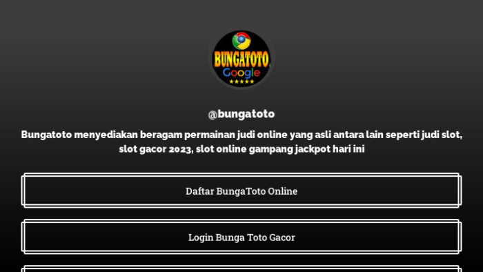 Agen Slot Bungatoto