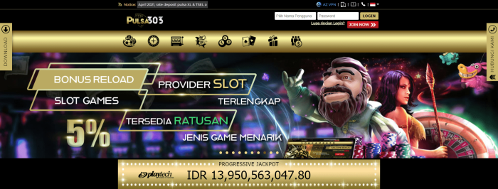 Agen Slot Pulsa303