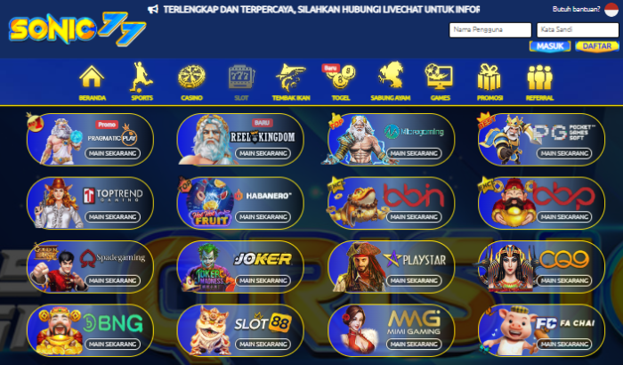 Agen Slot Sonic77