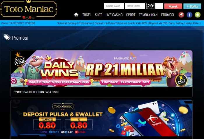 Agen Slot Totomaniac